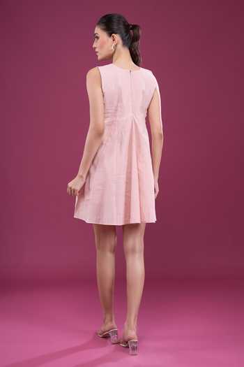 Naintara Bajaj Floral Applique Dress With Shorts 