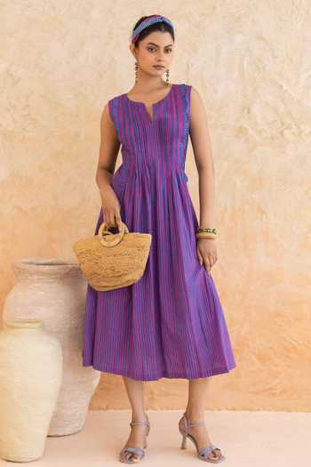 Moontara Marina Cotton Midi Dress 