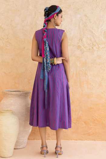 Moontara Marina Cotton Midi Dress 