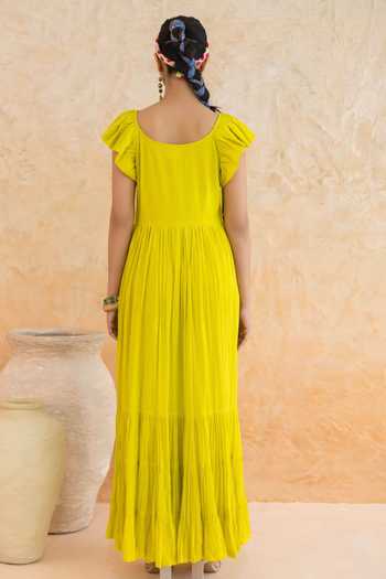 Moontara Limmon Cotton Voile Maxi Dress 