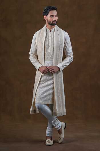Punit Arora Embroidered Kurta & Churidar Set 