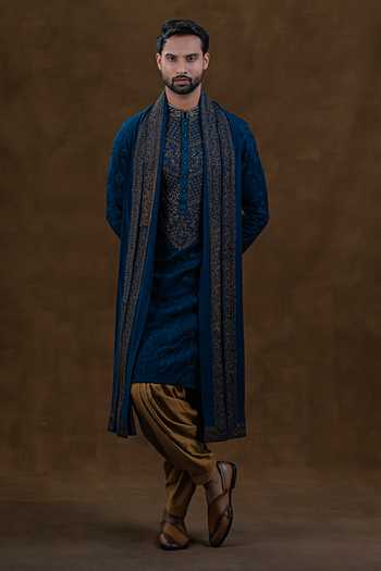 Punit Arora Tonal Embroidered Kurta Set 