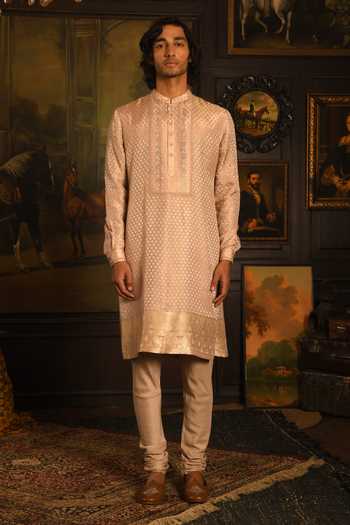 Punit Arora The Mughal Tapestry Embroidered Sherwani Set 