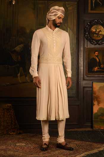 Punit Arora Maharaja Silk Sherwani Set 