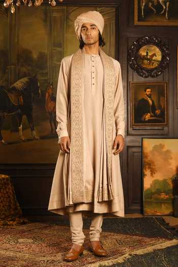 Punit Arora Geometric Embroidered Sherwani Set 