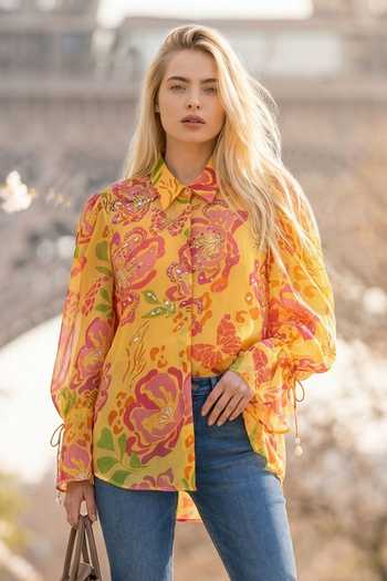 Seams Pret And Couture Lea Floral Print Shirt 
