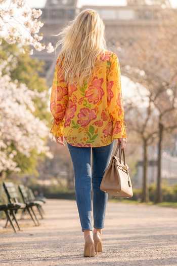 Seams Pret And Couture Lea Floral Print Shirt 