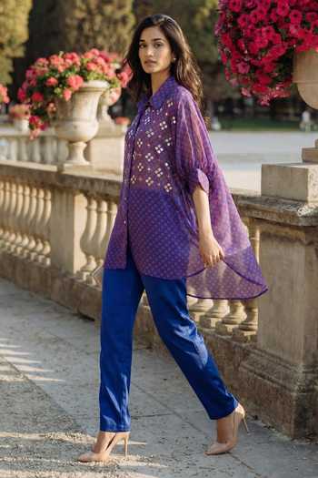 Seams Pret And Couture Nadia Embroidered Kaftan Shirt 
