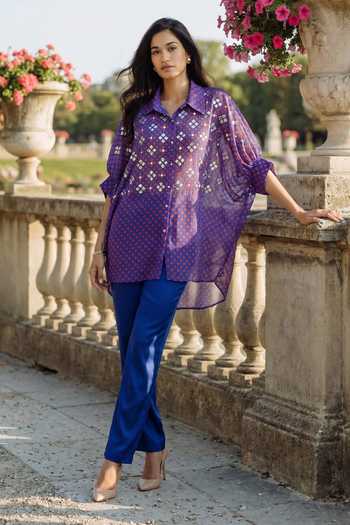 Seams Pret And Couture Nadia Embroidered Kaftan Shirt 
