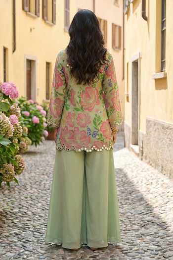 Seams Pret And Couture Saisha Floral Print Kurta With Sharara 