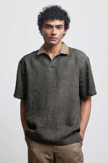 Countrymade Stone Contrast Polo Shirt 