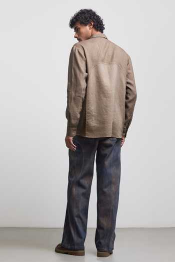 Countrymade Arch Crochet Beige Panel Shirt 