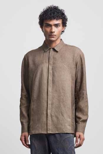 Countrymade Arch Crochet Beige Panel Shirt 
