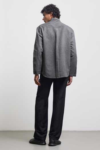 Countrymade Stone Faded Half Placket Shirt 