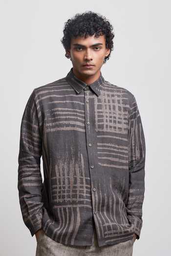 Countrymade Bagru Print Checkered Shirt 