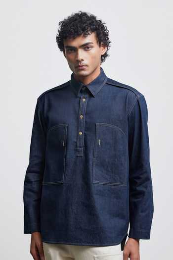 Countrymade Faux Buttonhole Half Placket Shirt 