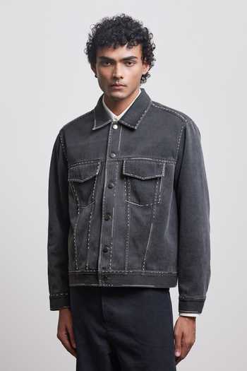 Countrymade Presence Absence Multi Stitch Trucker Jacket 