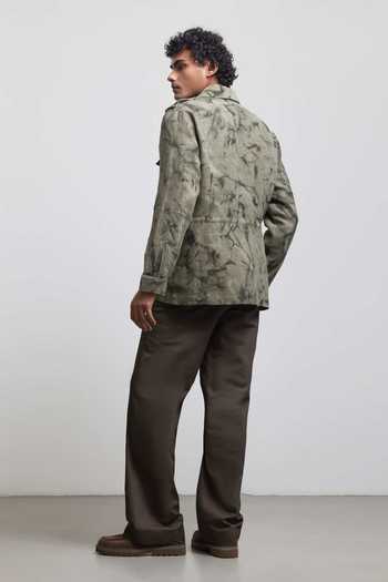 Countrymade Olive Sunfaded Safari Jacket 