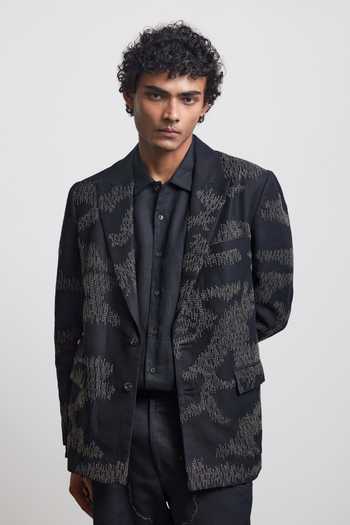 Countrymade Camouflage Embroidered Blazer 