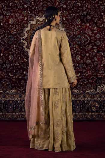 Lashkaraa Zari Work Kurta Gharara Set 