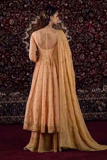 Lashkaraa Zari Work Anarkali Sharara Set 