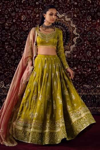 Lashkaraa Sequin Embroidered Lehenga Set 