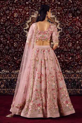 Lashkaraa Floral Embroidered Lehenga Set 