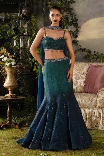 Lashkaraa Silk & Net Lehenga Set 