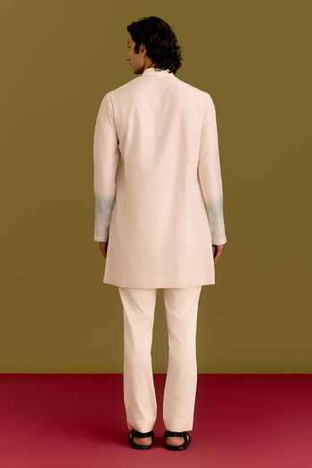 Devnaagri Embroidered Placket Kurta Set 