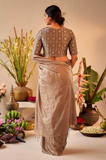 Shorshe Clothing Floral Pattern Brocade Blouse 