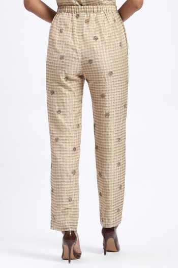 ABRAHAM AND THAKORE Gold Maheshwar Trouser 