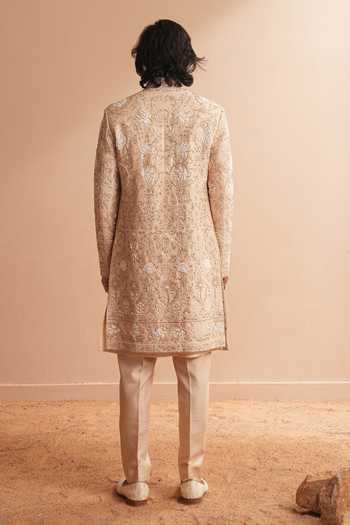 Shreyansh Designs Viserys Floral Embroidered Sherwani Set 