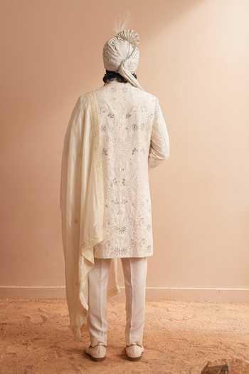 Shreyansh Designs Vladimir Ornate Floral Embroidered Sherwani Set 