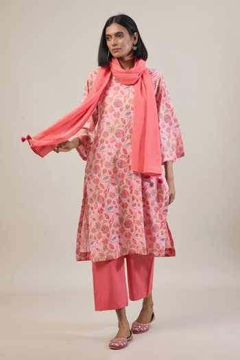 Tuli Niyam Floral Print Kurta Set 