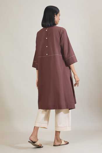 Tuli Katha Thread Work Straight Kurta & Pant Set 