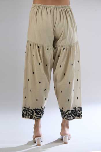 Peachoo Tear Drop Embroidered Salwar 