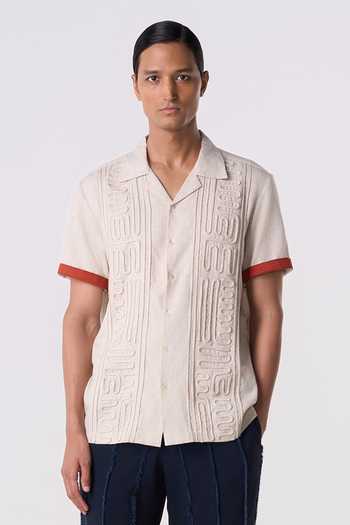 Line Out Line Carved Lines Camp Shirt 