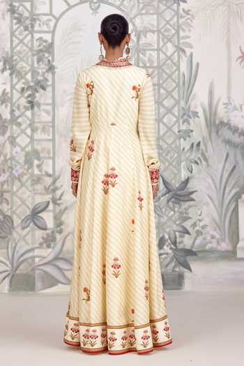 Shyam Narayan Prasad Zardozi Print Anarkali Set 
