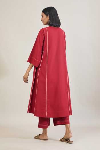 Tuli Akaar Cotton Kurta With Pant 