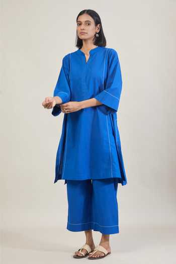 Tuli Mool Thread Work Cotton Kurta & Pant Set 