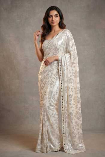 Two Sisters By Gyans Sequin Work Saree With Blouse 