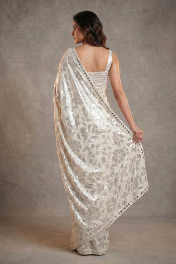 Two Sisters By Gyans Sequin Work Saree With Blouse 