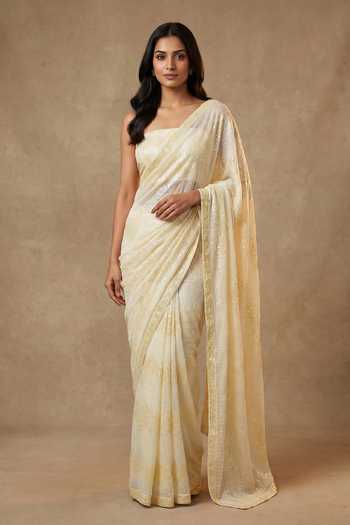 Two Sisters By Gyans Sequin Work Saree With Blouse 