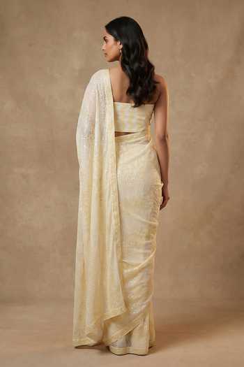 Two Sisters By Gyans Sequin Work Saree With Blouse 