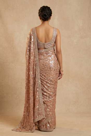 Two Sisters By Gyans Sequin Embellished Saree With Blouse 