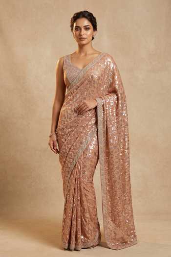 Two Sisters By Gyans Sequin Embellished Saree With Blouse 
