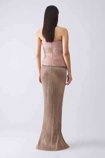 Amit Aggarwal Structured Crystal Work Corset & Skirt Set 