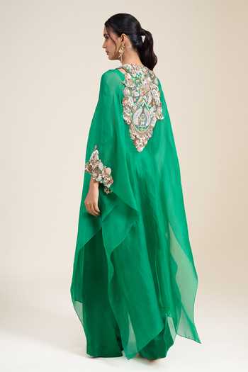 Anamika Khanna Embroidered Cape Palazzo Set 
