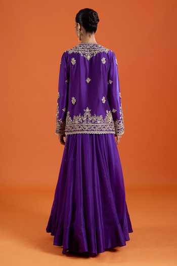 Anamika Khanna Embroidered Kurta Lehenga Set