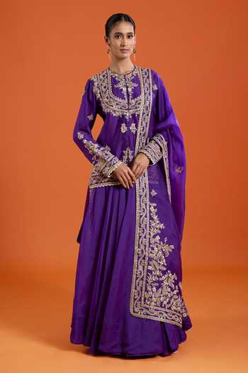 Anamika Khanna Embroidered Kurta Lehenga Set